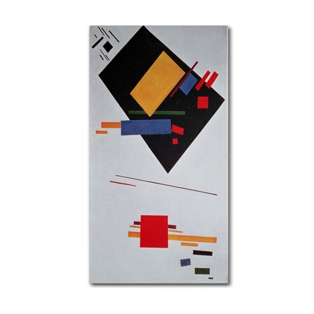 Trademark Fine Art Kazimir Malevich 'Suprematist Composition' 1915 Canvas Art, 30x47 BL01232-C3047GG